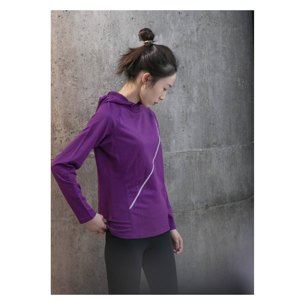 LD PLUME HOODED SWEAT