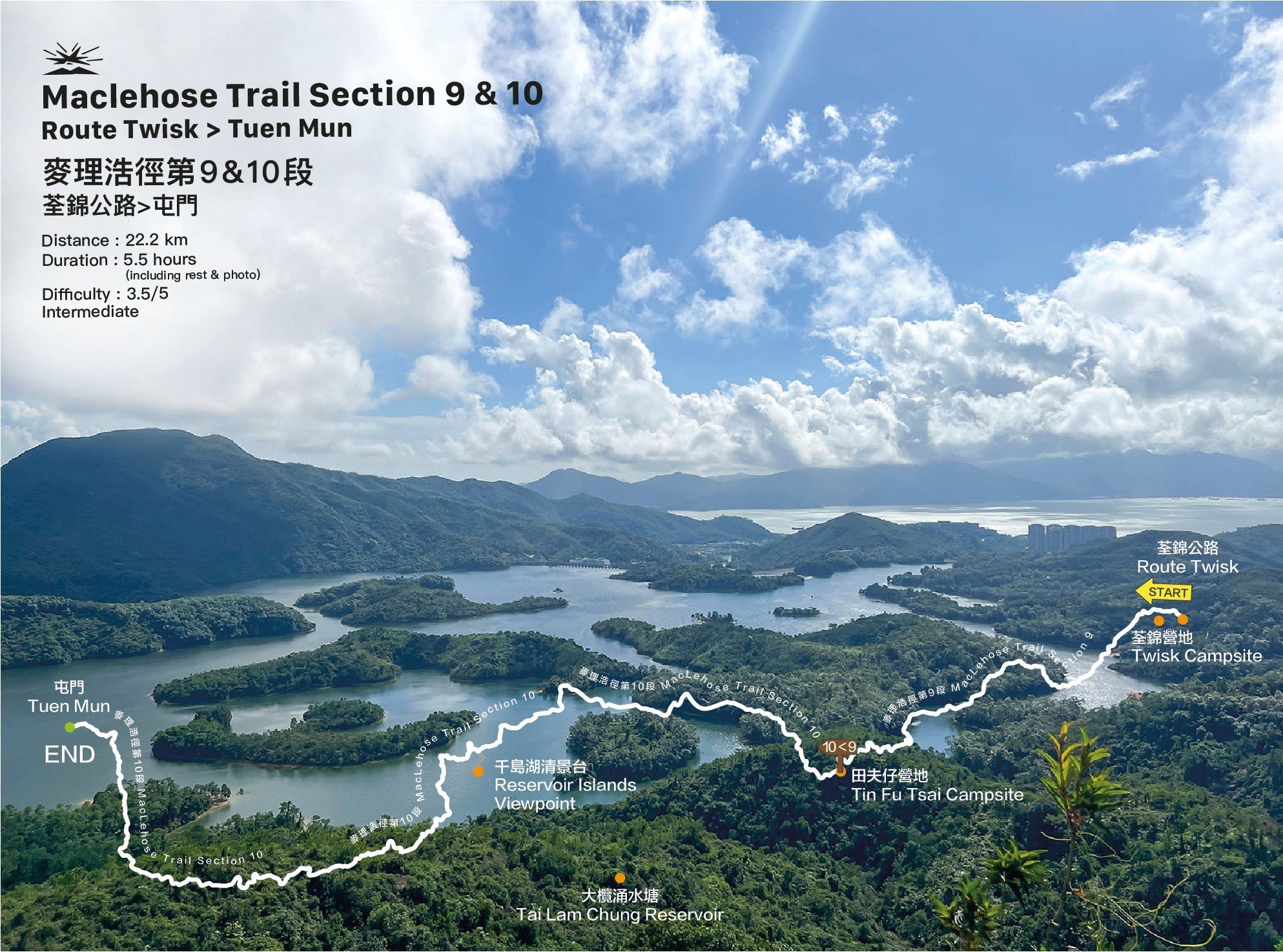 MacLehose Trail Section 9&10 | Route Twisk toTuen Mun