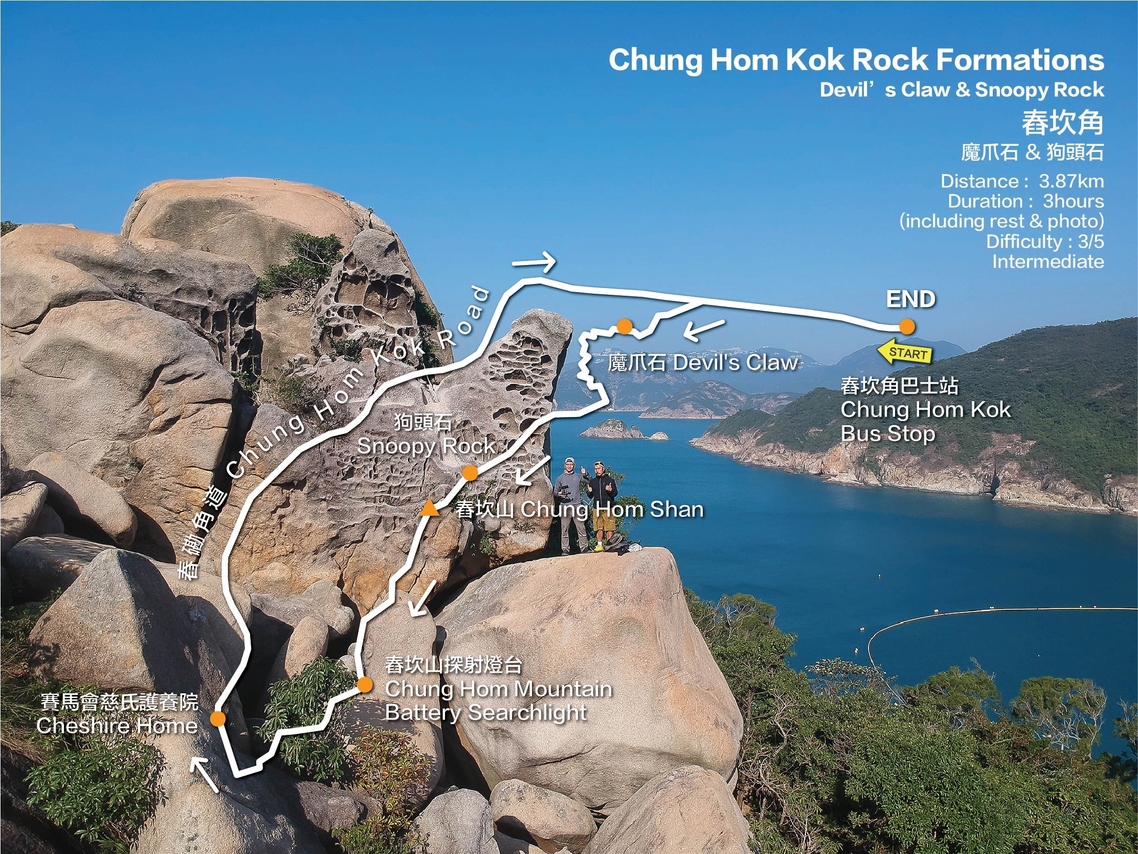 Chung Hom Kok Rock Formations | Devil's Claw & Snoopy Rock