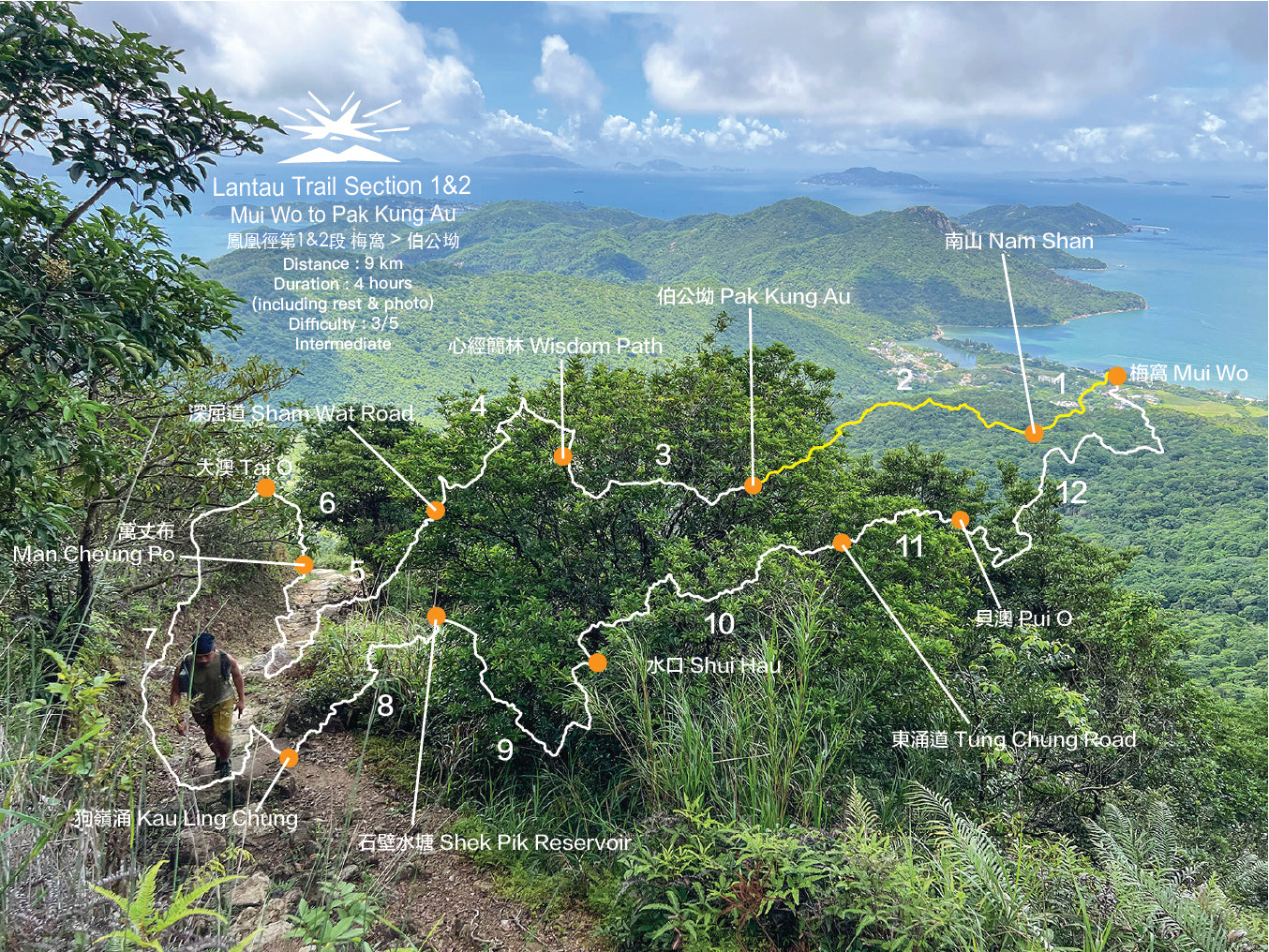 Lantau Trail section 1-2 | Mui Wo to Pak Kung Au
