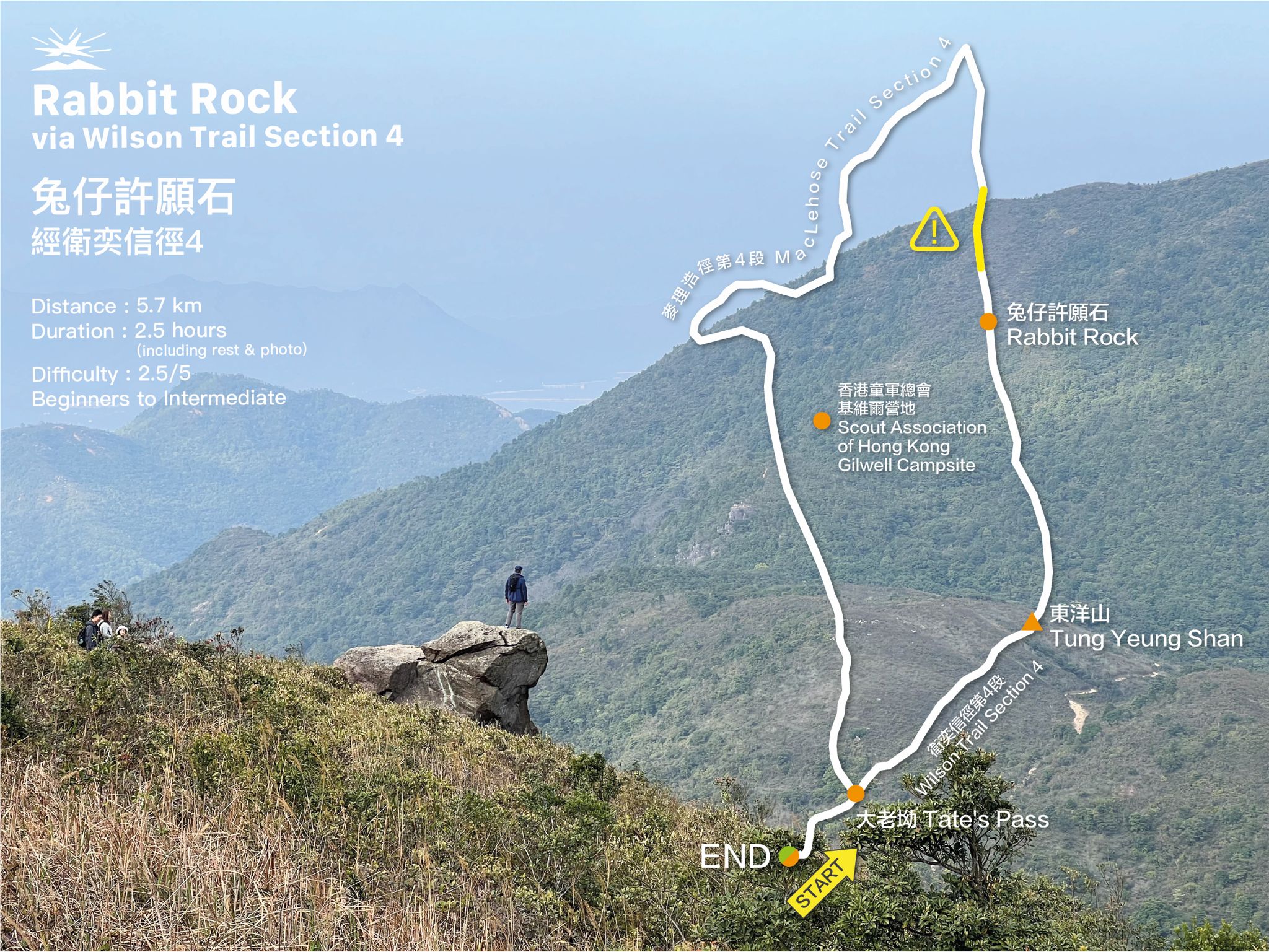 Rabbit Rock via Wilson Trail Section 4 | CNY 2023